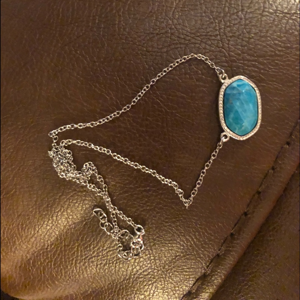 Blue and silver necklace (Not Kendra Scott)